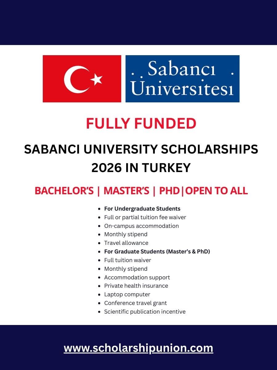 Sabancı University Scholarships 2026 In Turkey
