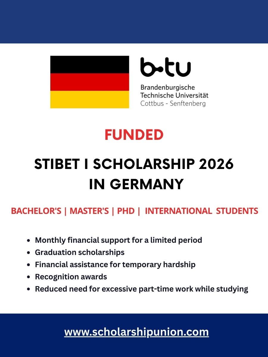 STIBET I Scholarship 2026 in Germany