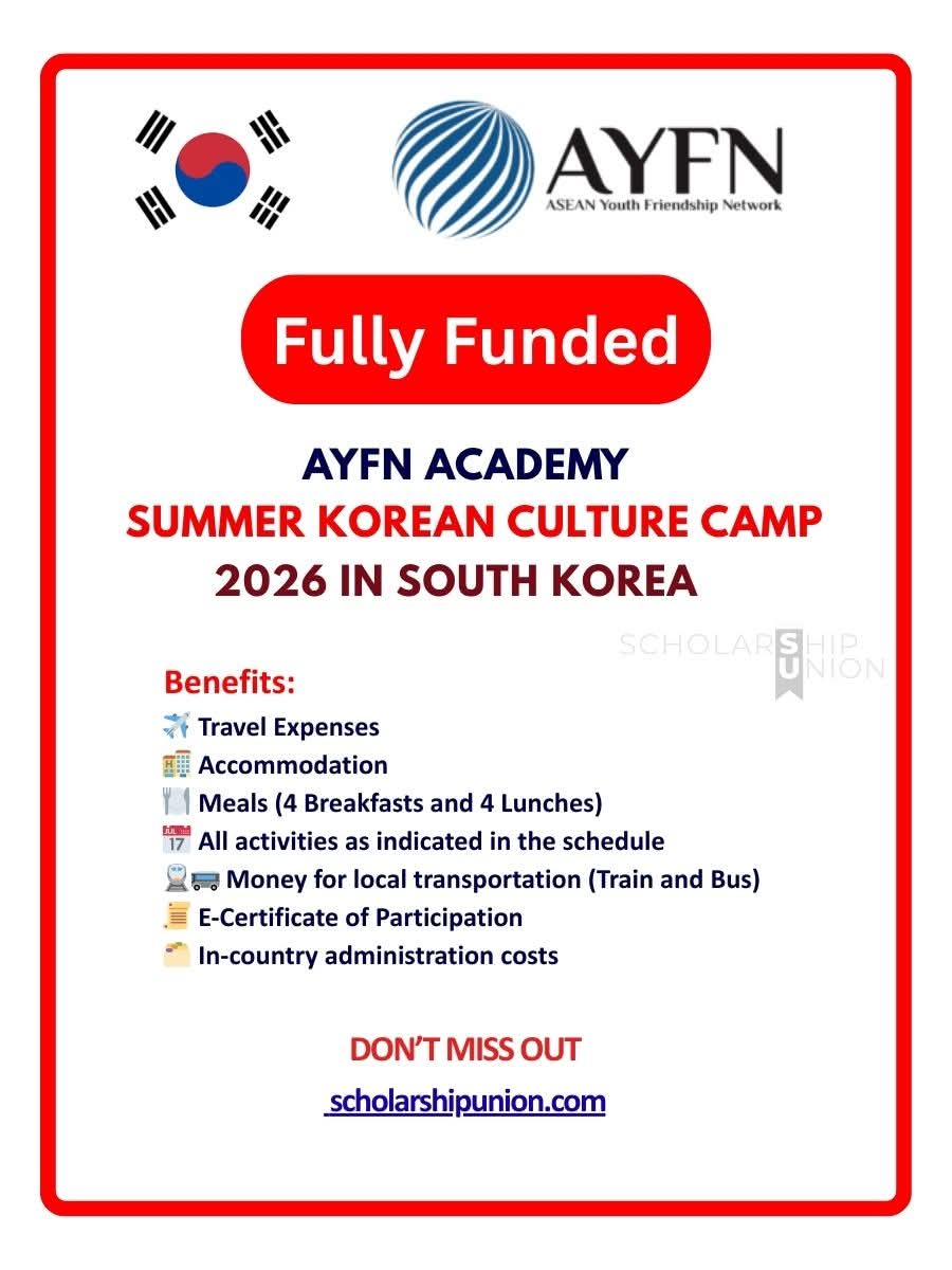 SUMMER KOREAN CULTURE CAMP 2026 IN SOUTH KOREA | FULLY FUNDED