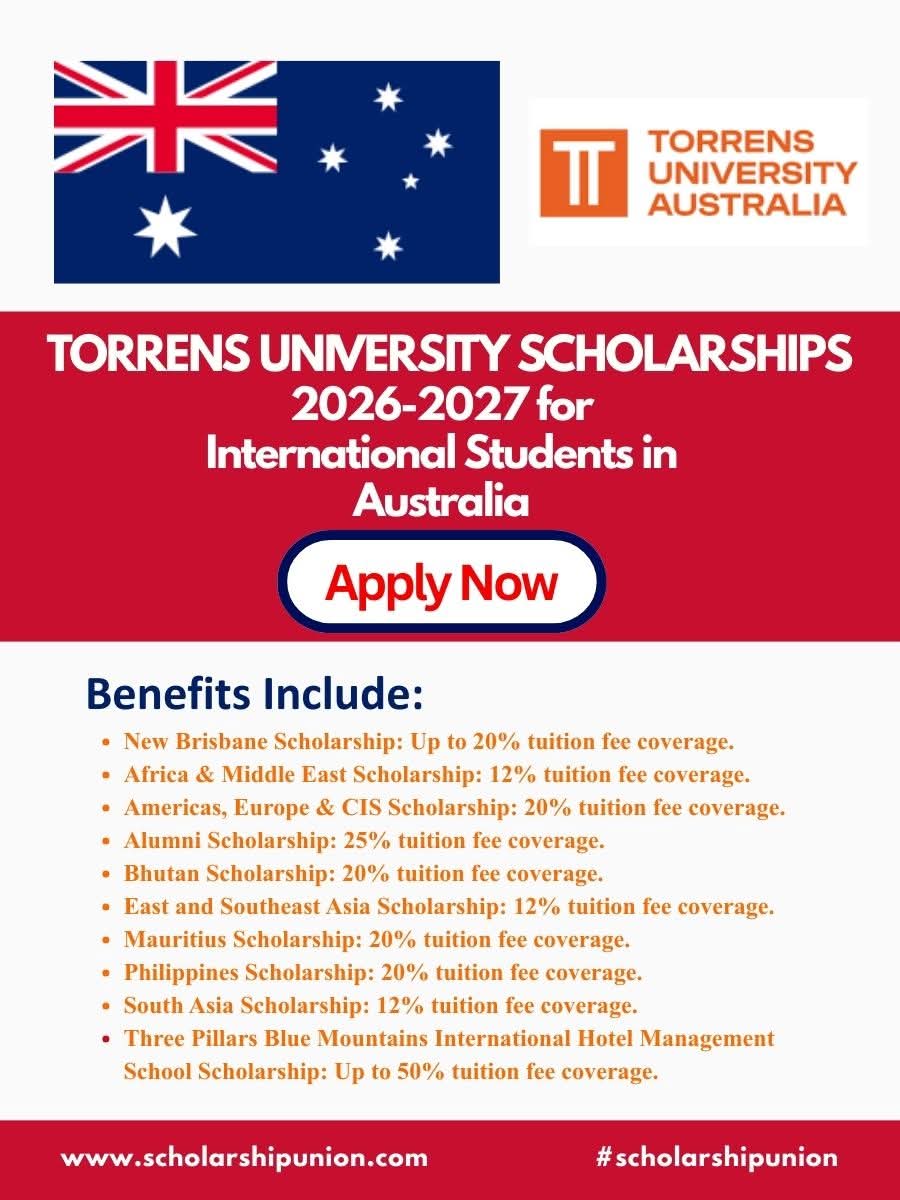 Torrens University  Scholarships 2026–2027 For International Students in Australia
