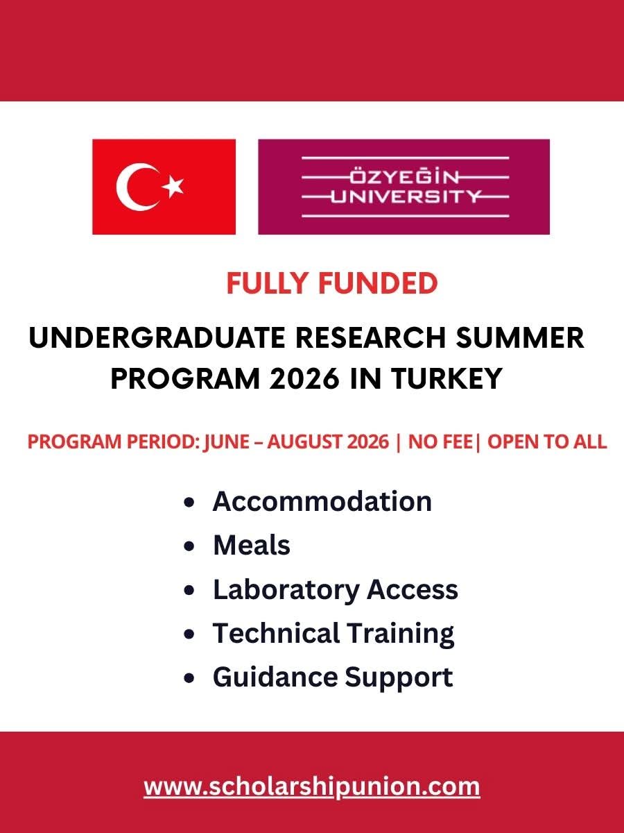 Undergraduate Research Summer Program 2026 In Turkey