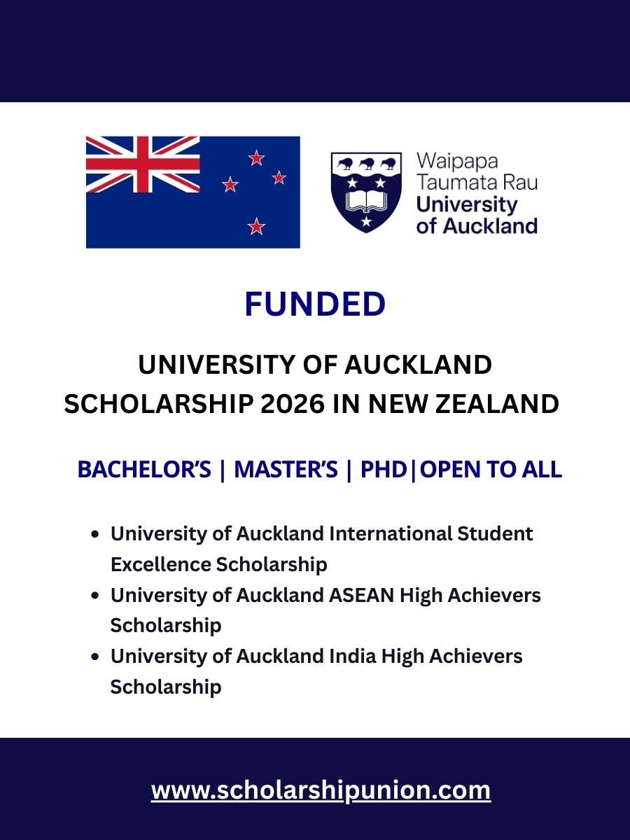University of Auckland Scholarship 2026 in New Zealand