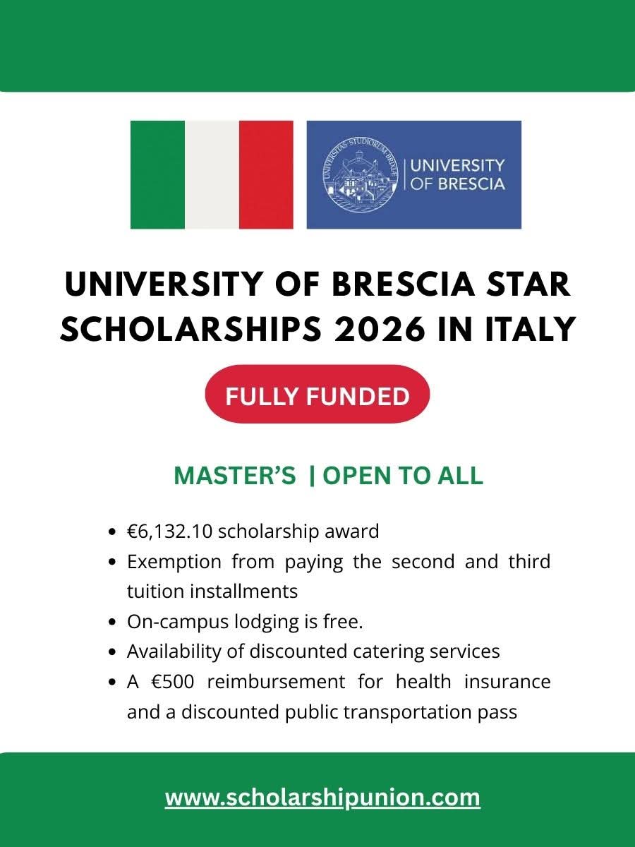 University of Brescia STAR Scholarships 2026 In Italy