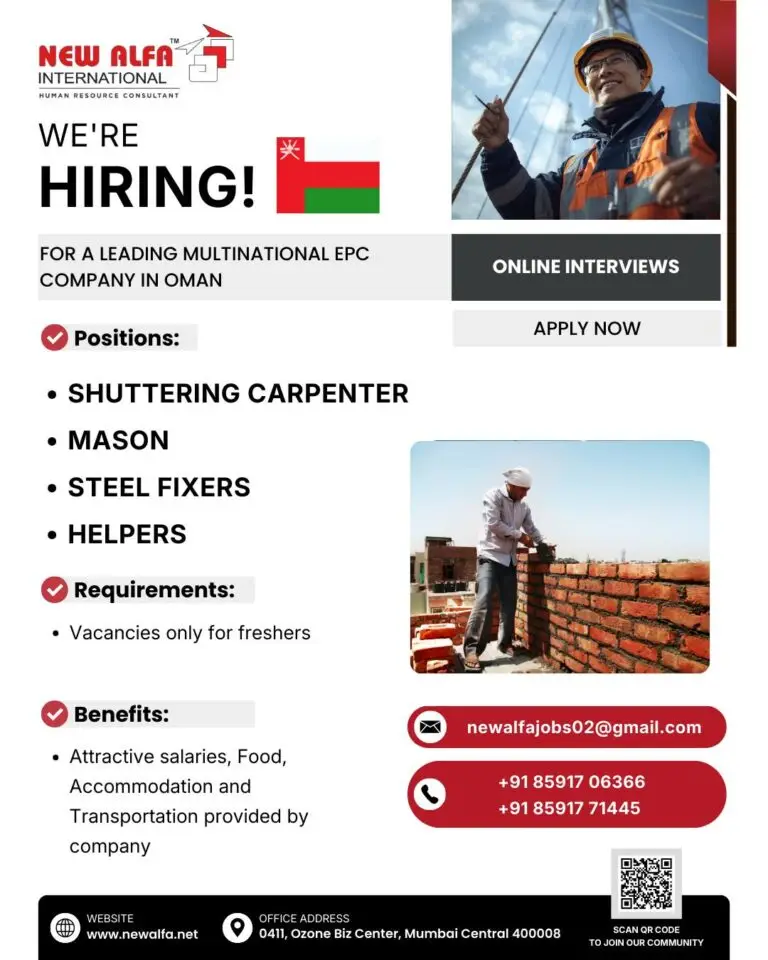 Urgent Hiring for Leading Multinational EPC Company - Oman