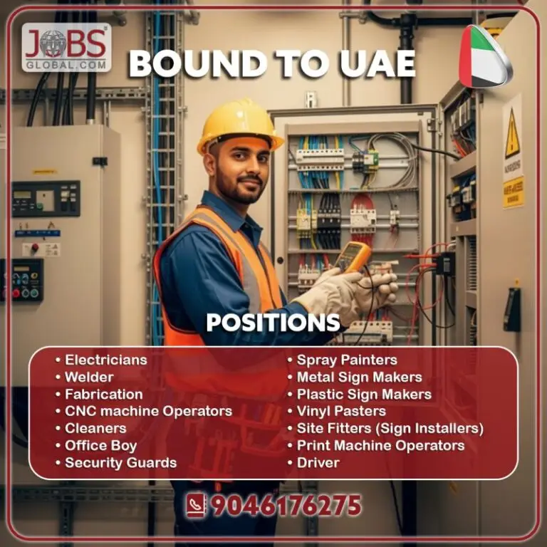 URGENT JOB VACANCIES IN UAE