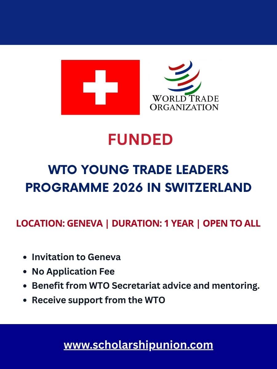WTO Young Trade Leaders Programme 2026 in Switzerland