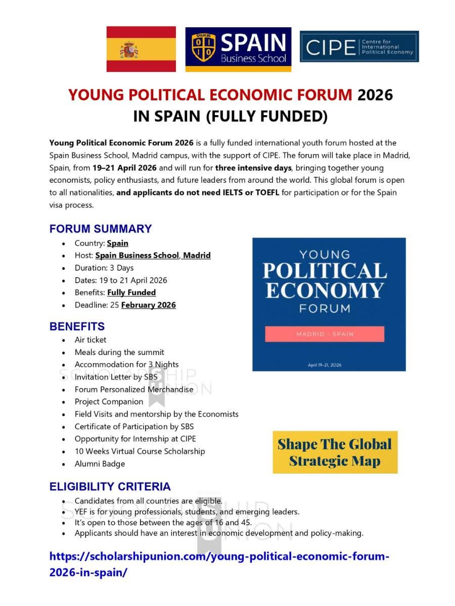 Young Political Economic Forum 2026 in Spain