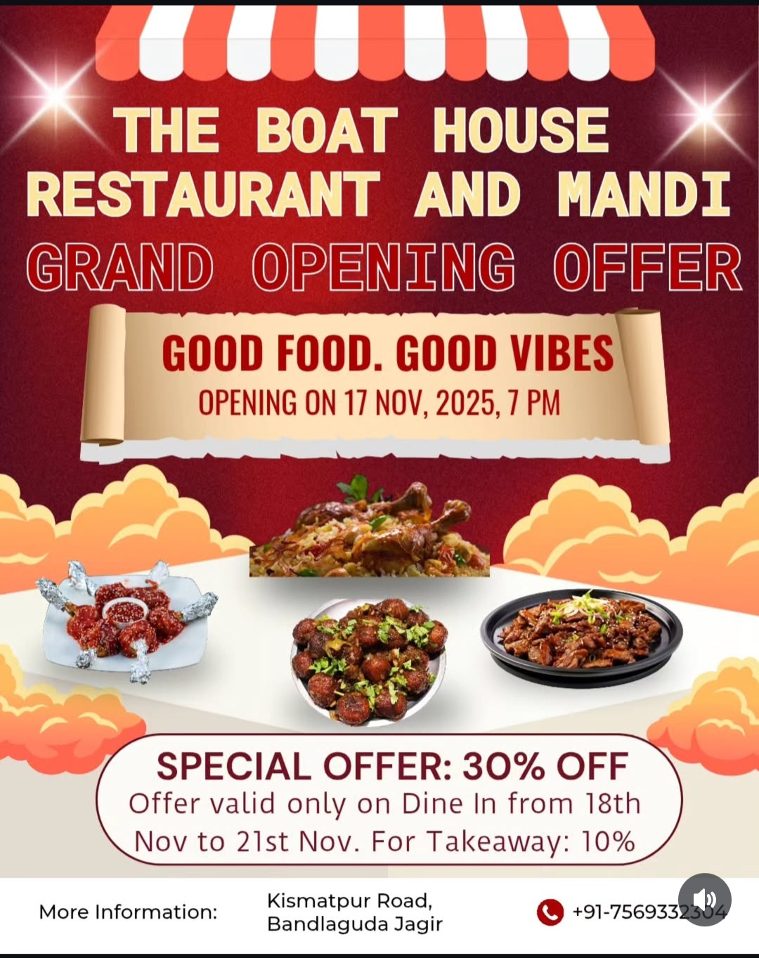 opening of restaurant