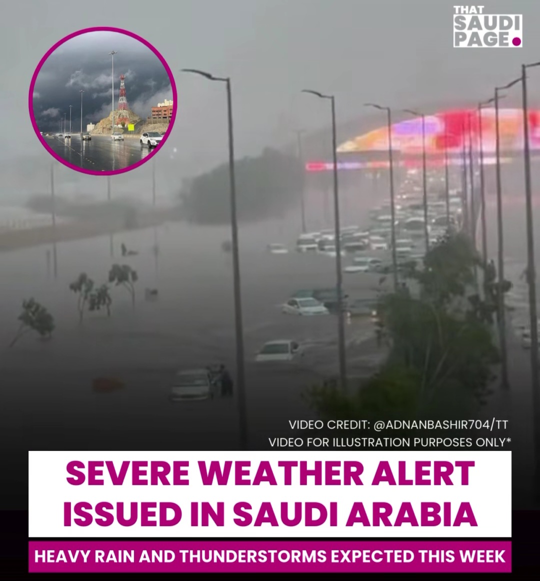 Severe weather alert in Saudi Arabia