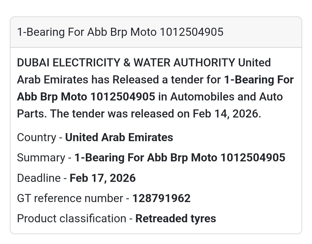 🔩 1-Bearing for ABB BRP Moto – UAE