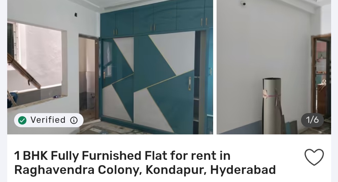 🏡 1 BHK in Raghavendra Colony, Kondapur