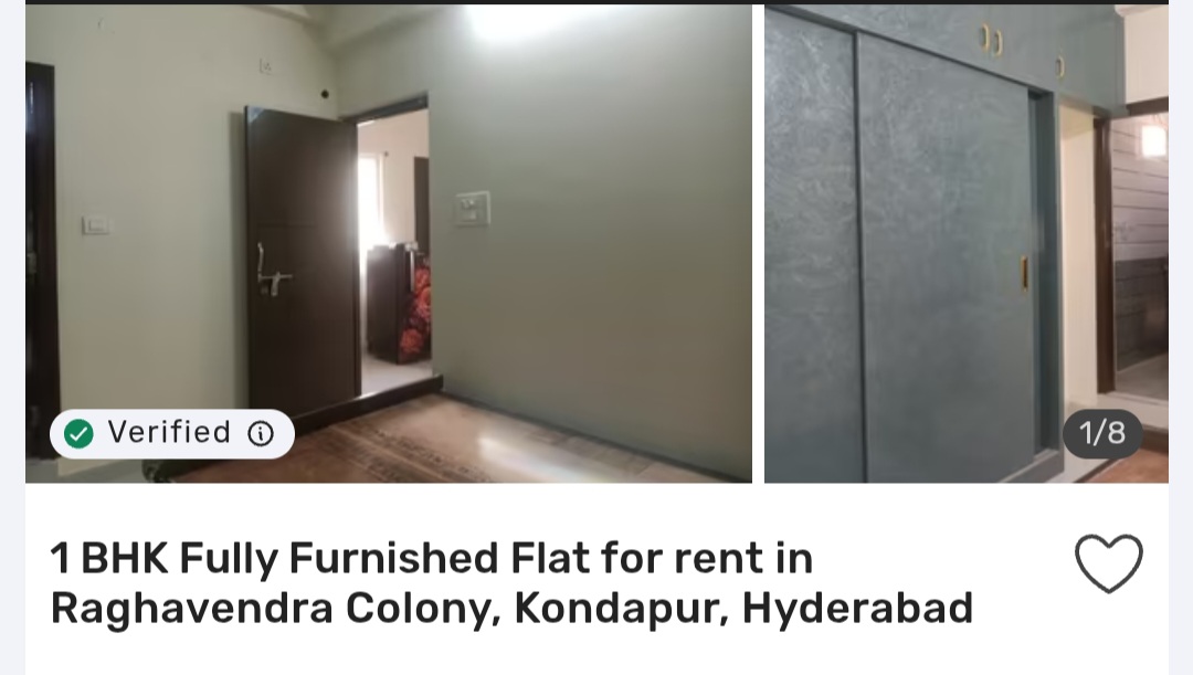 🏡 1 BHK in Raghavendra Colony, Kondapur