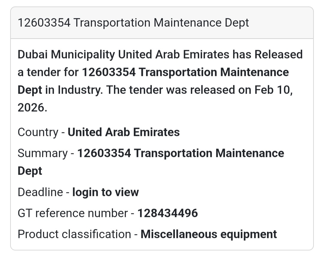 🚧 12603354 – Transportation Maintenance Dept