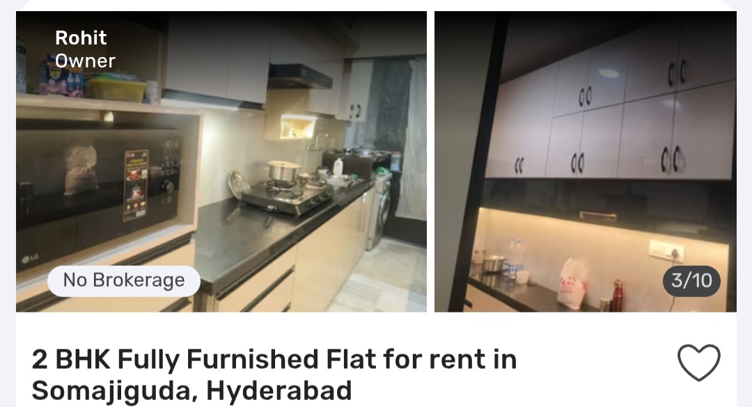 🏡 2 BHK Fully Furnished – Somajiguda