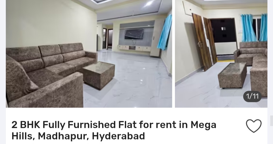 🏡 2 BHK in Mega Hills, Madhapur