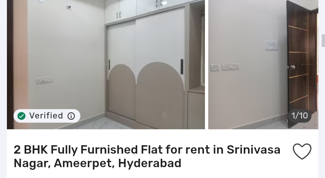 🏡 2 BHK in Srinivasa Nagar, Ameerpet