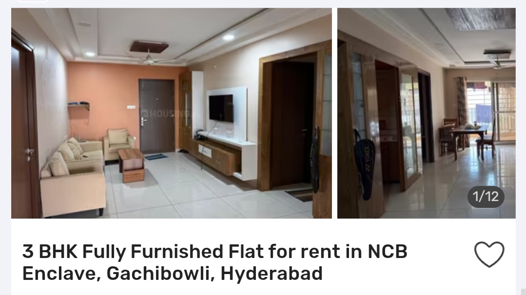 👑 3 BHK in NCB Enclave, Gachibowli