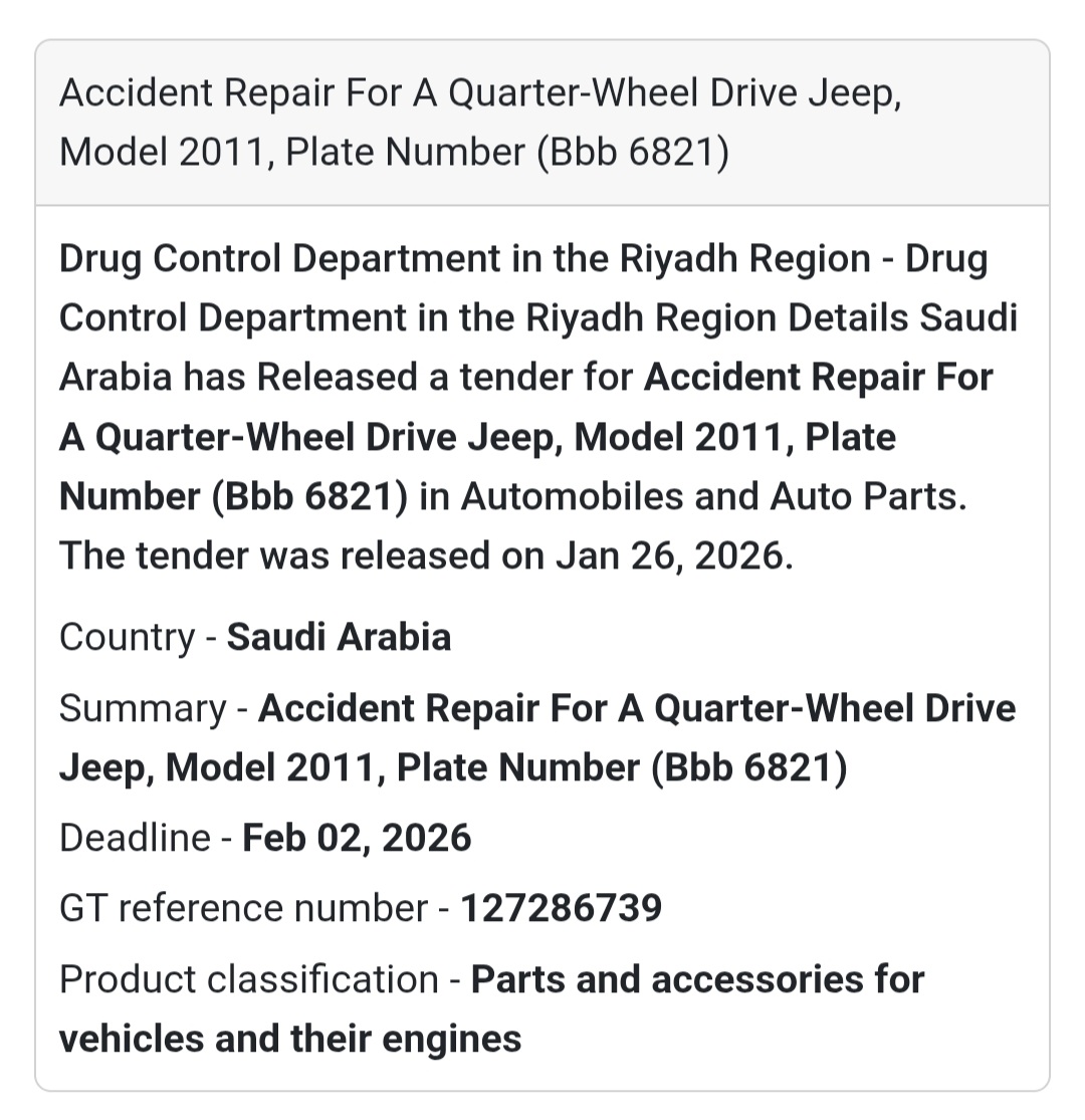 🚙 Accident Repair – Jeep 2011 Model