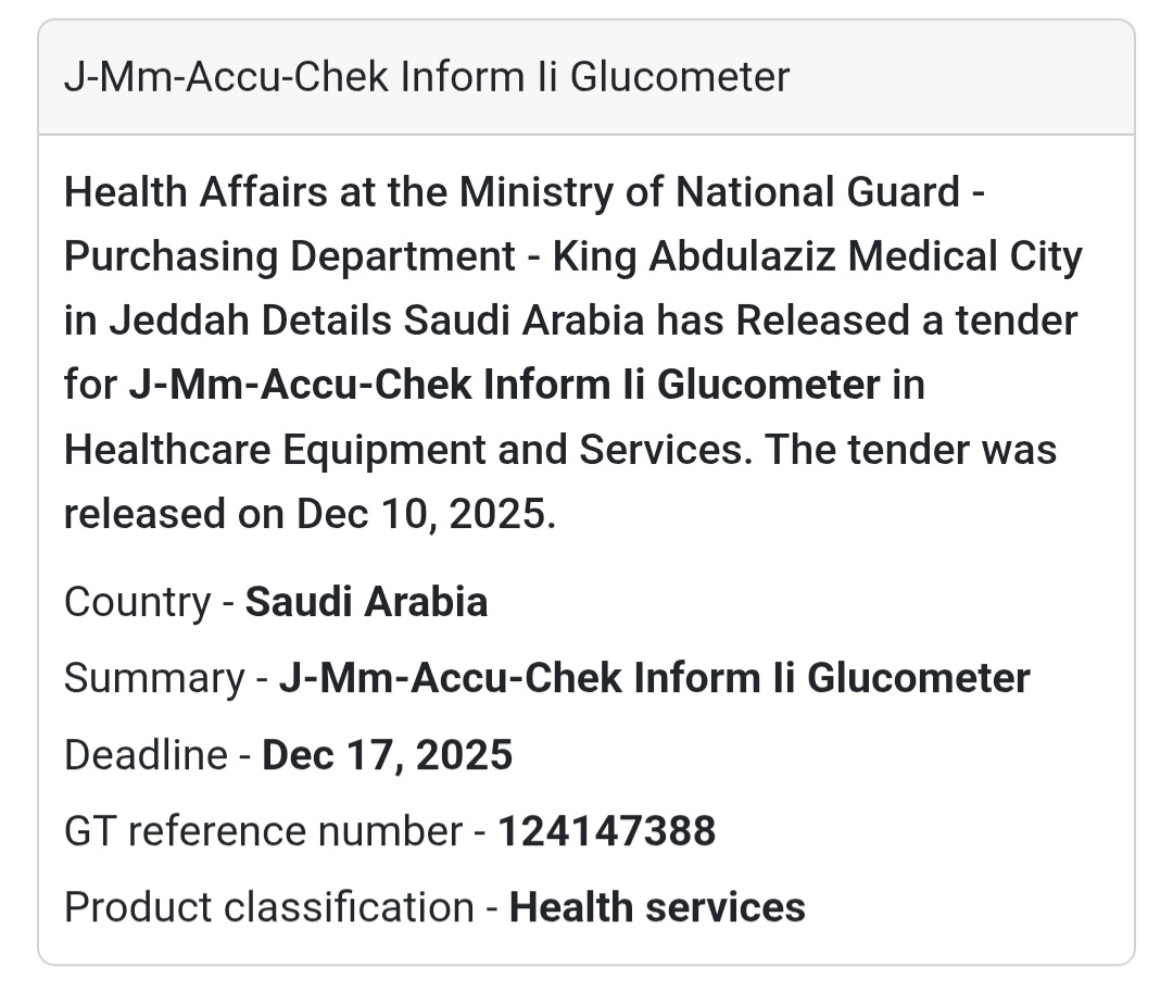 🩸 Accu-Chek Inform II Glucometer Supply