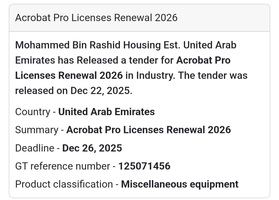 Acrobat Pro Licenses Renewal 2026
