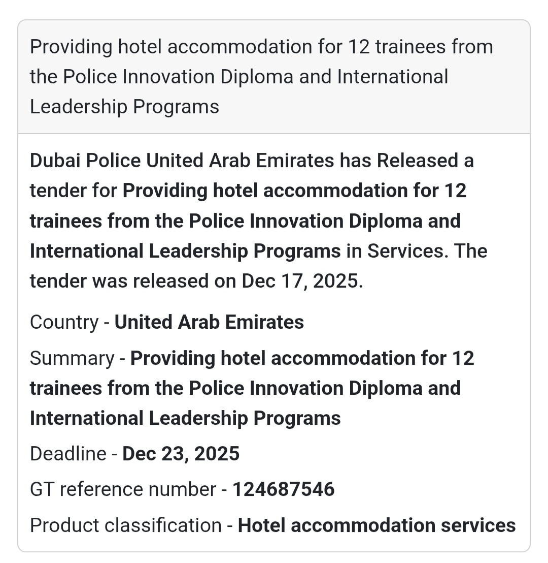 🔔 Advertising & Media Tender | United Arab Emirates 🇦🇪