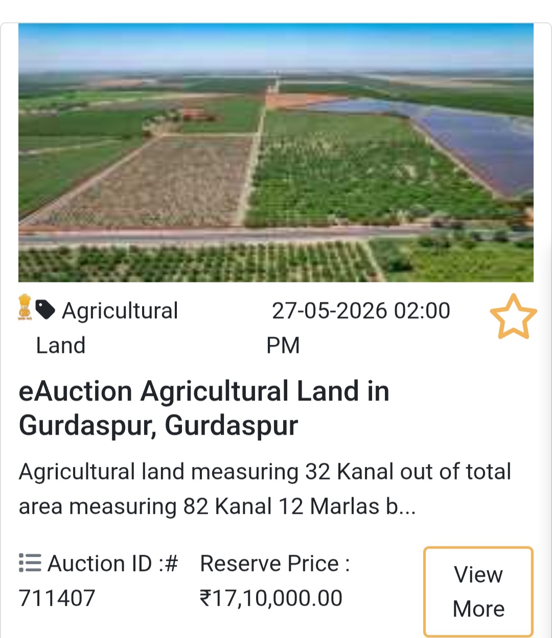 Agricultural Land in Gurdaspur