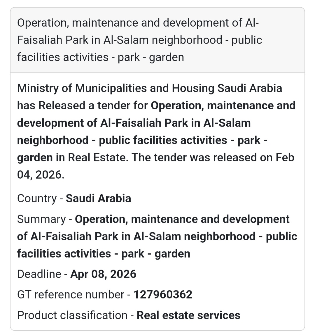 🌿 Al-Faisaliah Park – Al-Salam Neighborhood