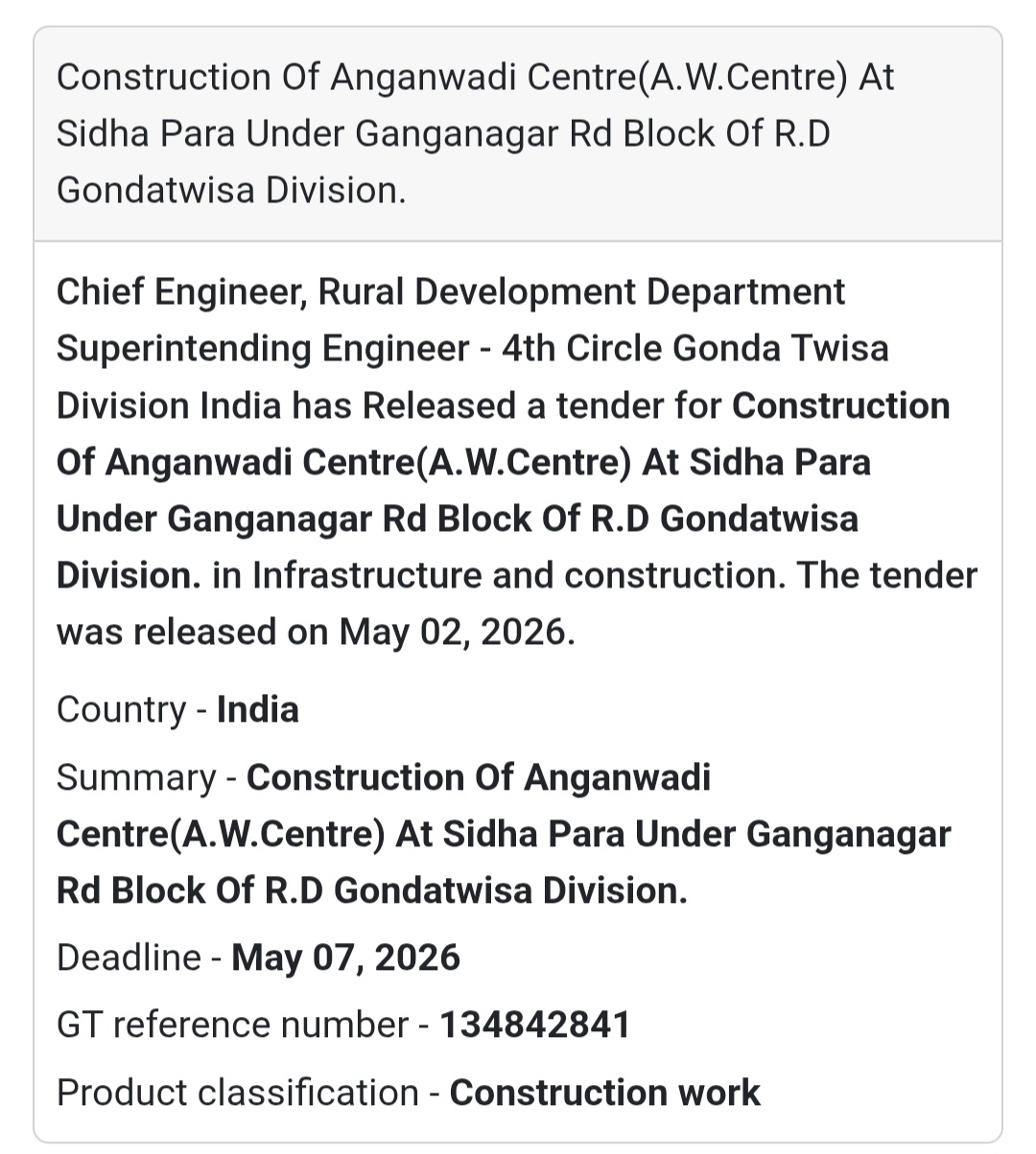 🏫 Anganwadi Centre (Sidha Para)