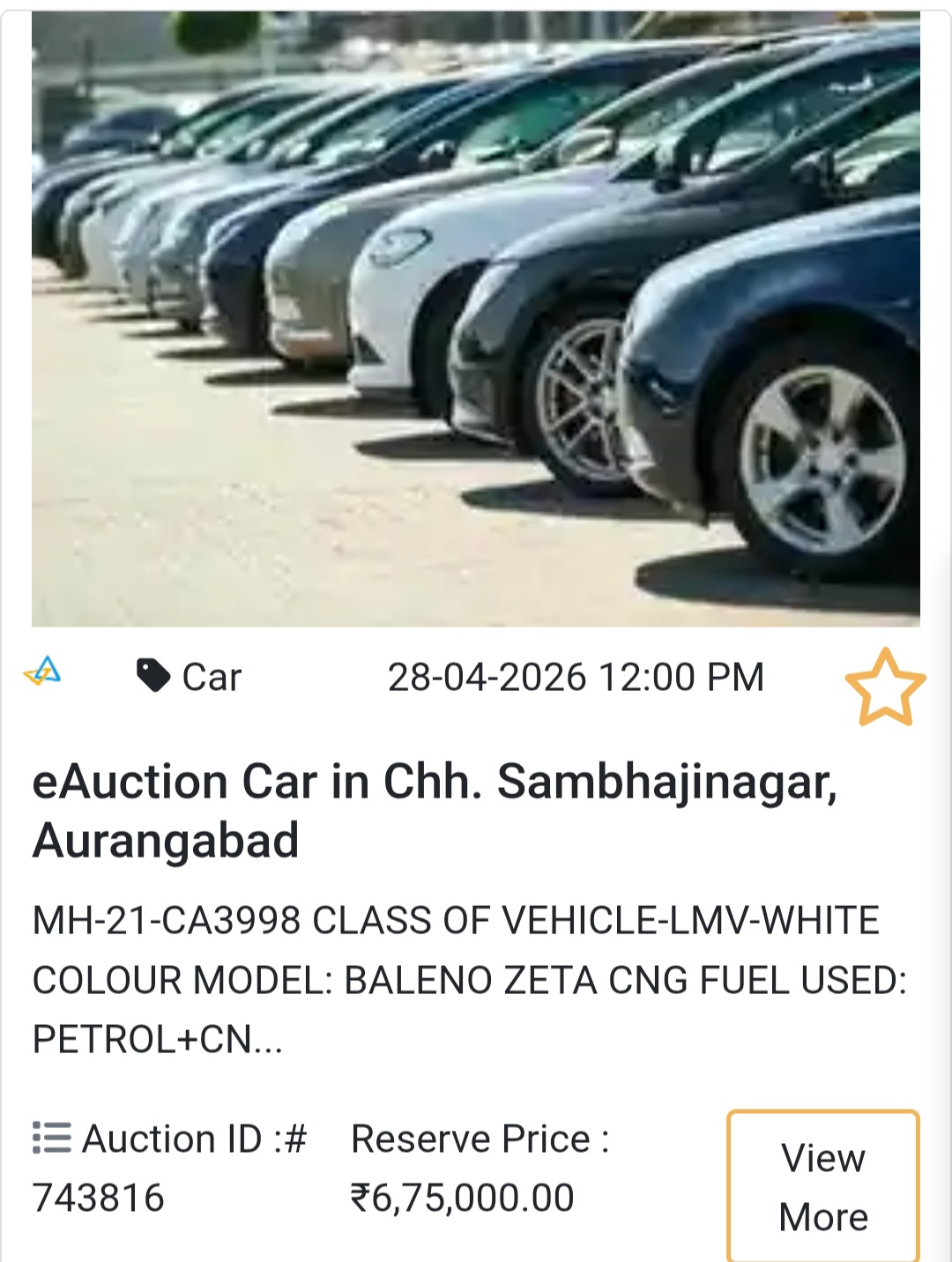 📍 Aurangabad Deal – Baleno Zeta CNG 🚘