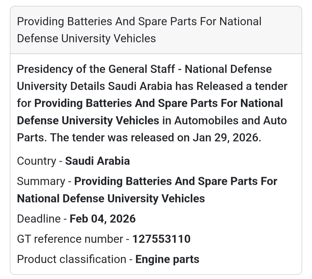 🔋 Automotive Batteries & Spare Parts