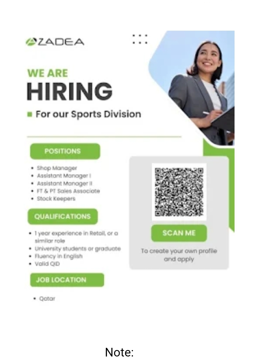 🏬 AZADEA Group – Retail Jobs in Qatar 🇶🇦 | Sports Division