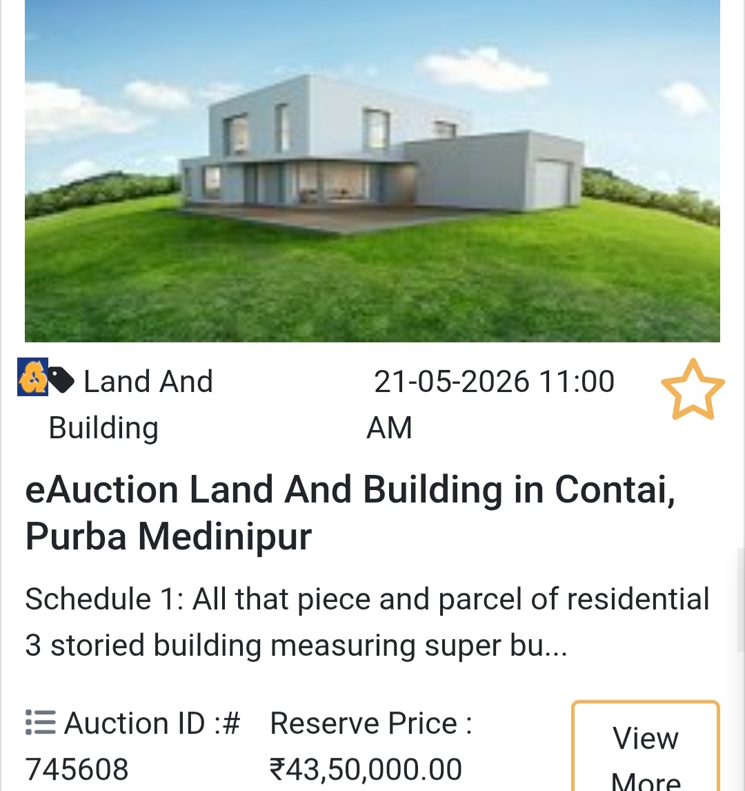 🏦 Bank Auction Property in contai