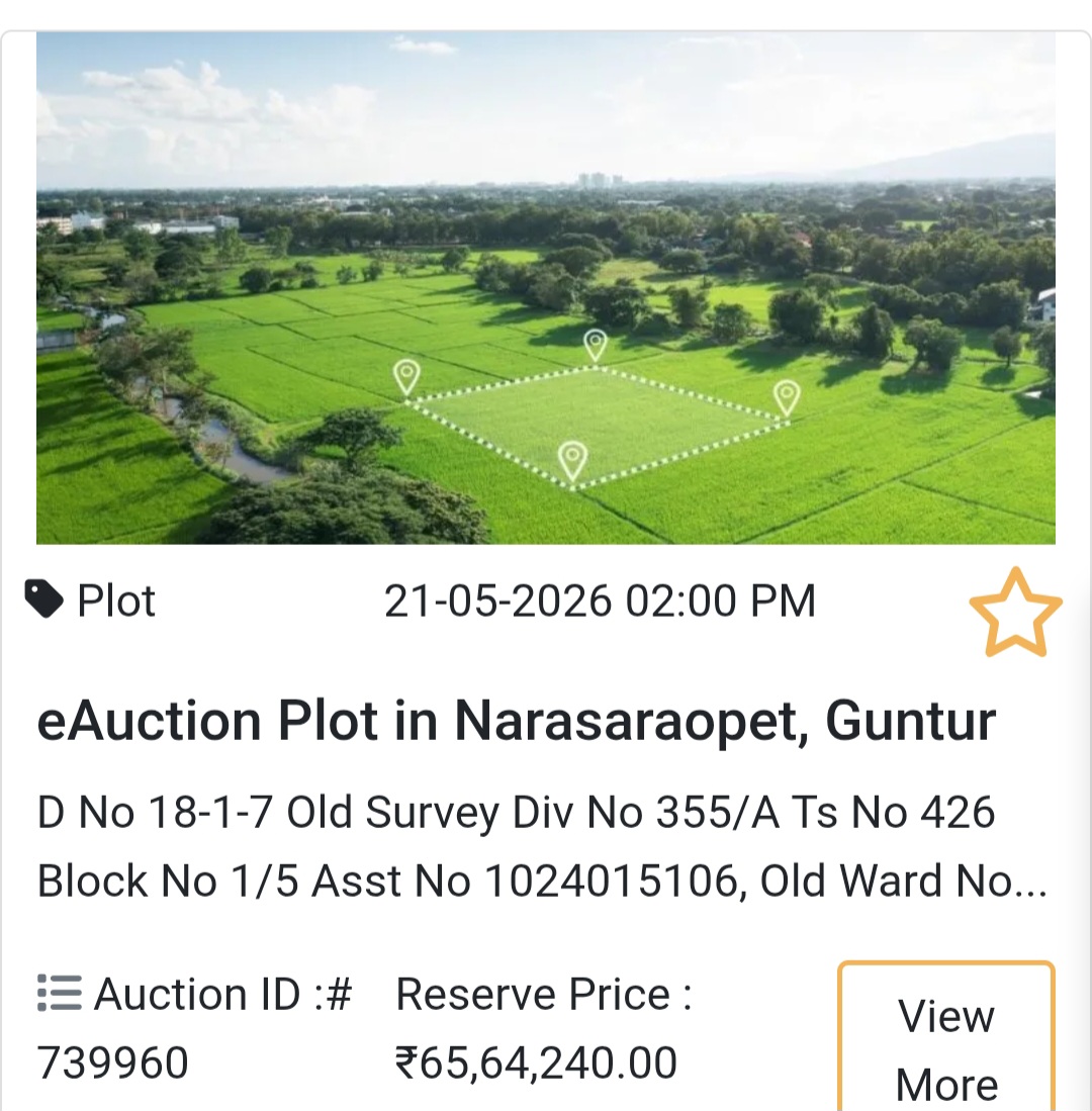 🏦 Bank Auction Property in guntur