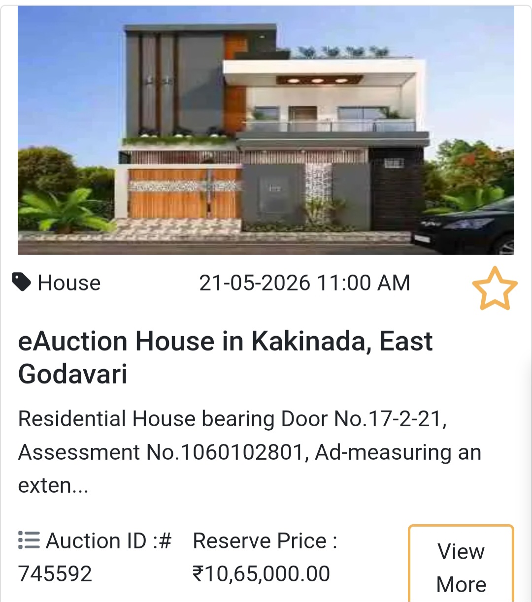 🏦 Bank Auction Property in Kakinada