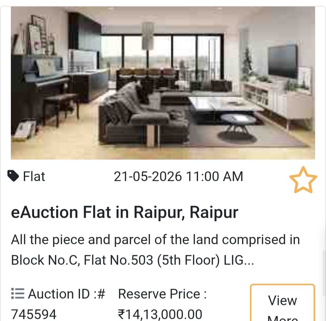 🏦 Bank Auction Property in raipur