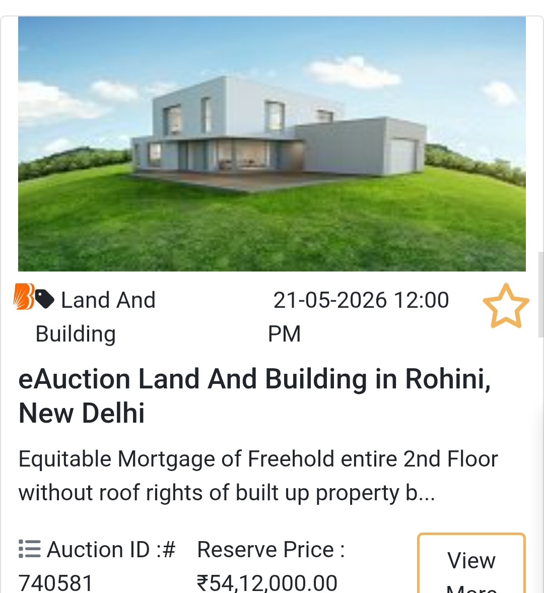 🏦 Bank Auction Property in Rohini