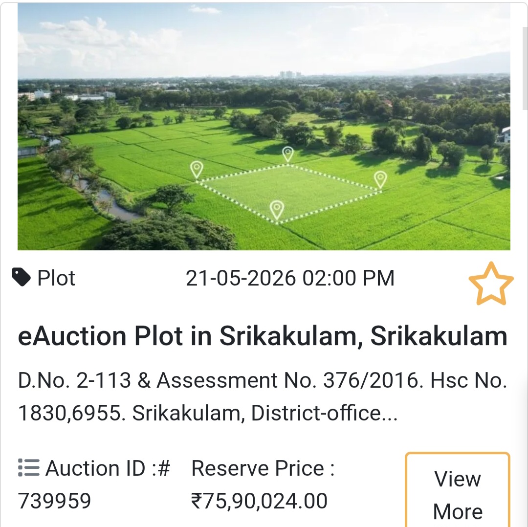 🏦 Bank Auction Property in Srikakulam