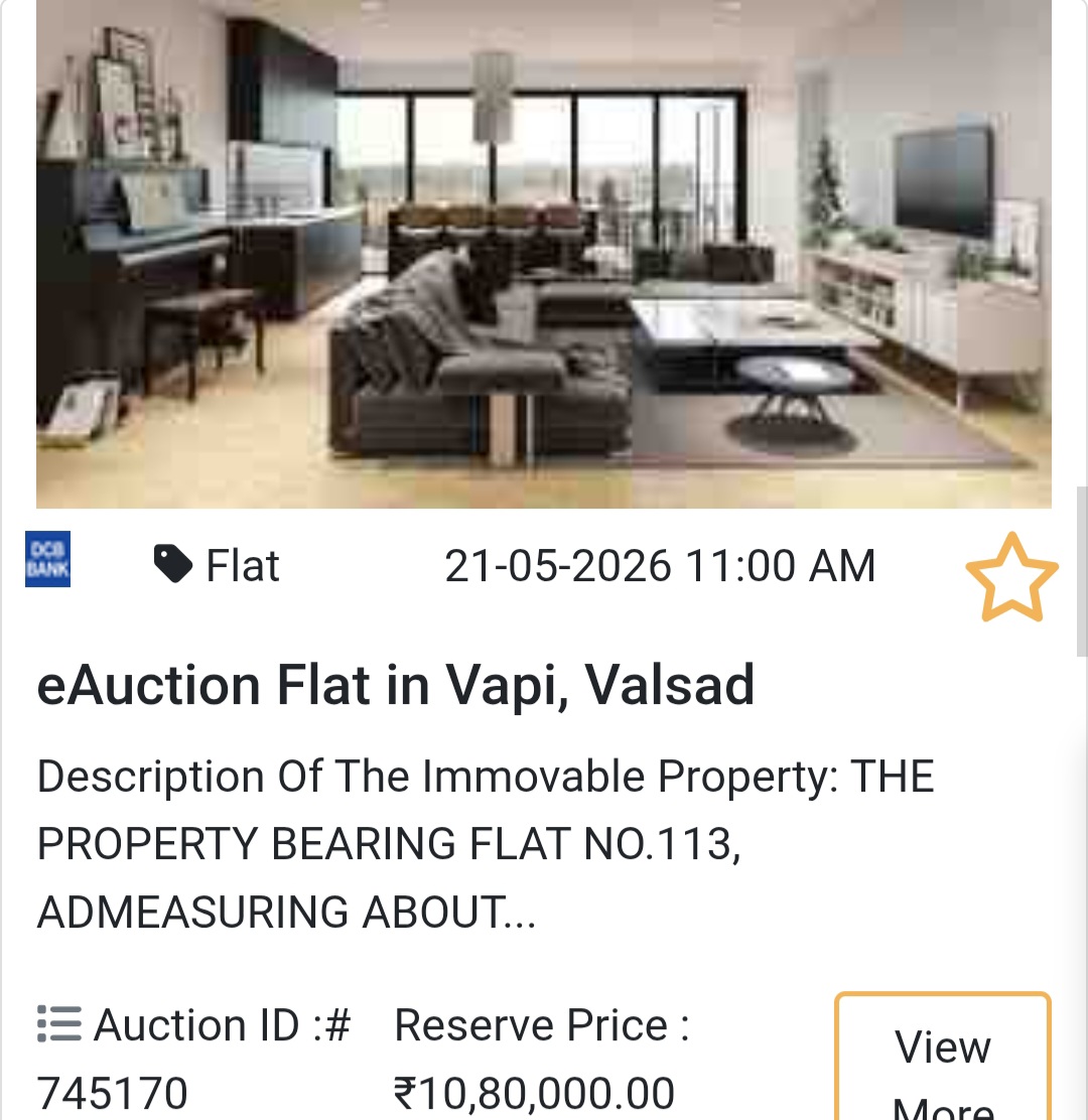 🏦 Bank Auction Property in valsad