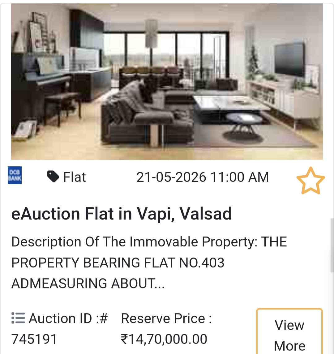 🏦 Bank Auction Property in vapi