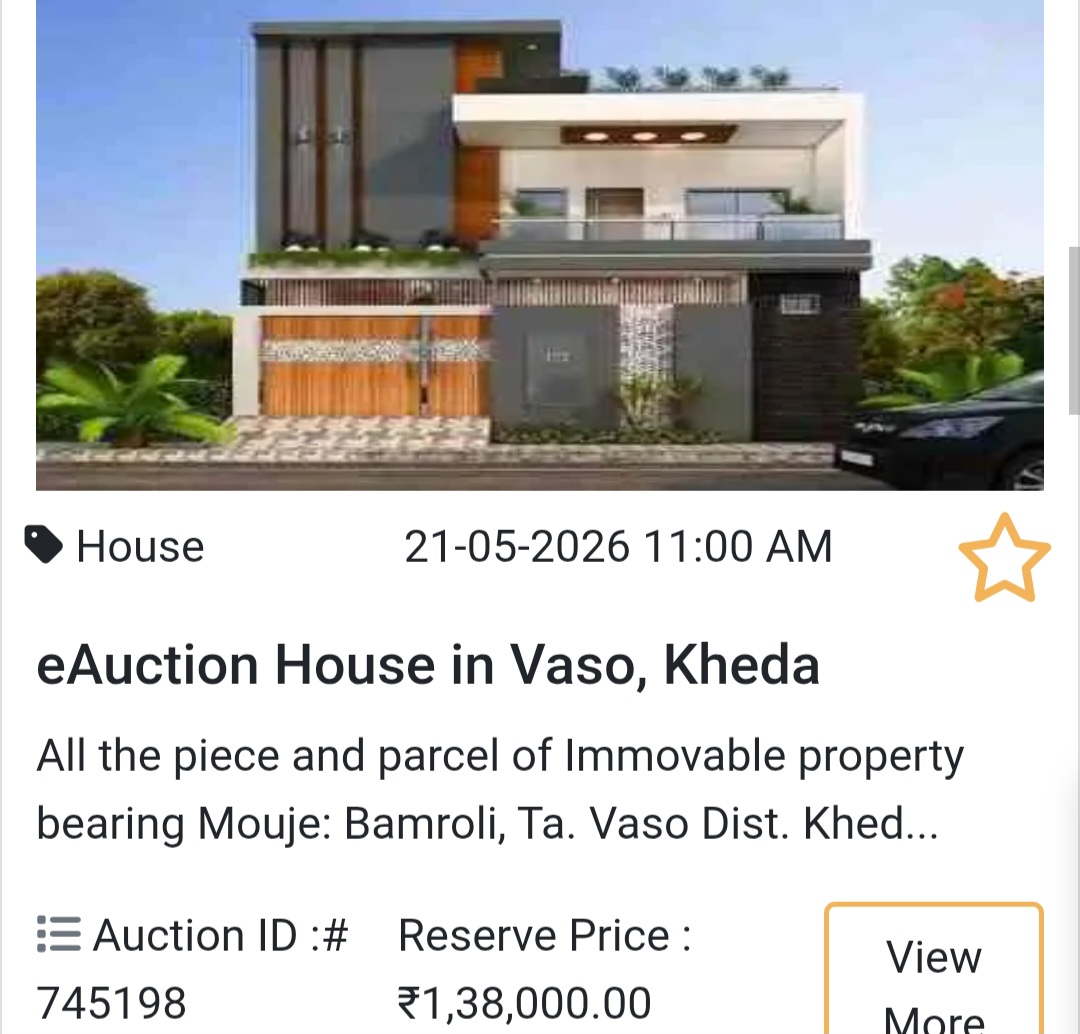 🏦 Bank Auction Property in vaso