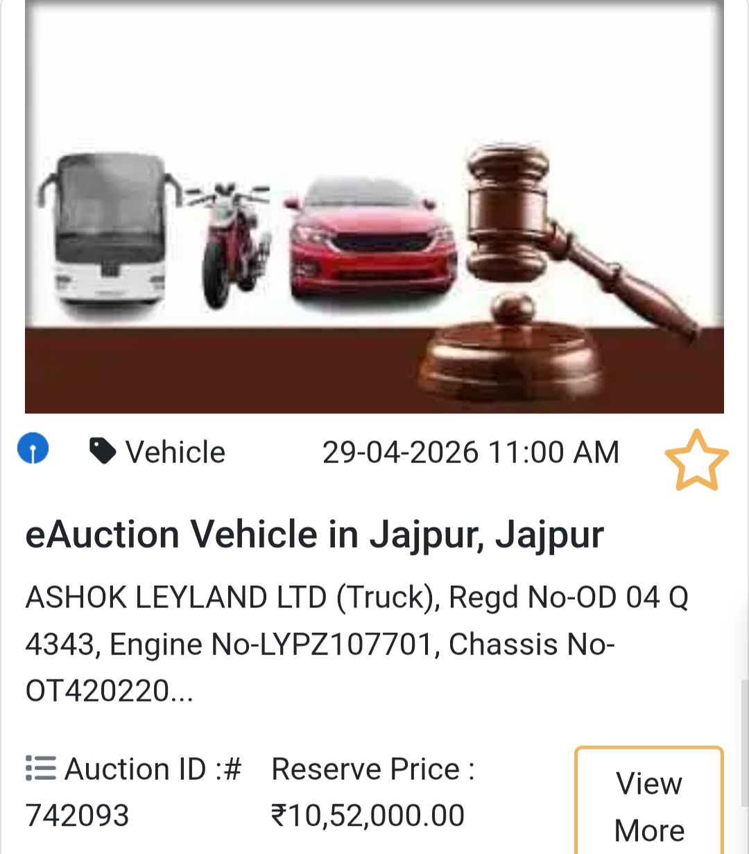 Bank: SBI eAuction📍 Jaipur Deal – Ashok Leyland Truck 🚛