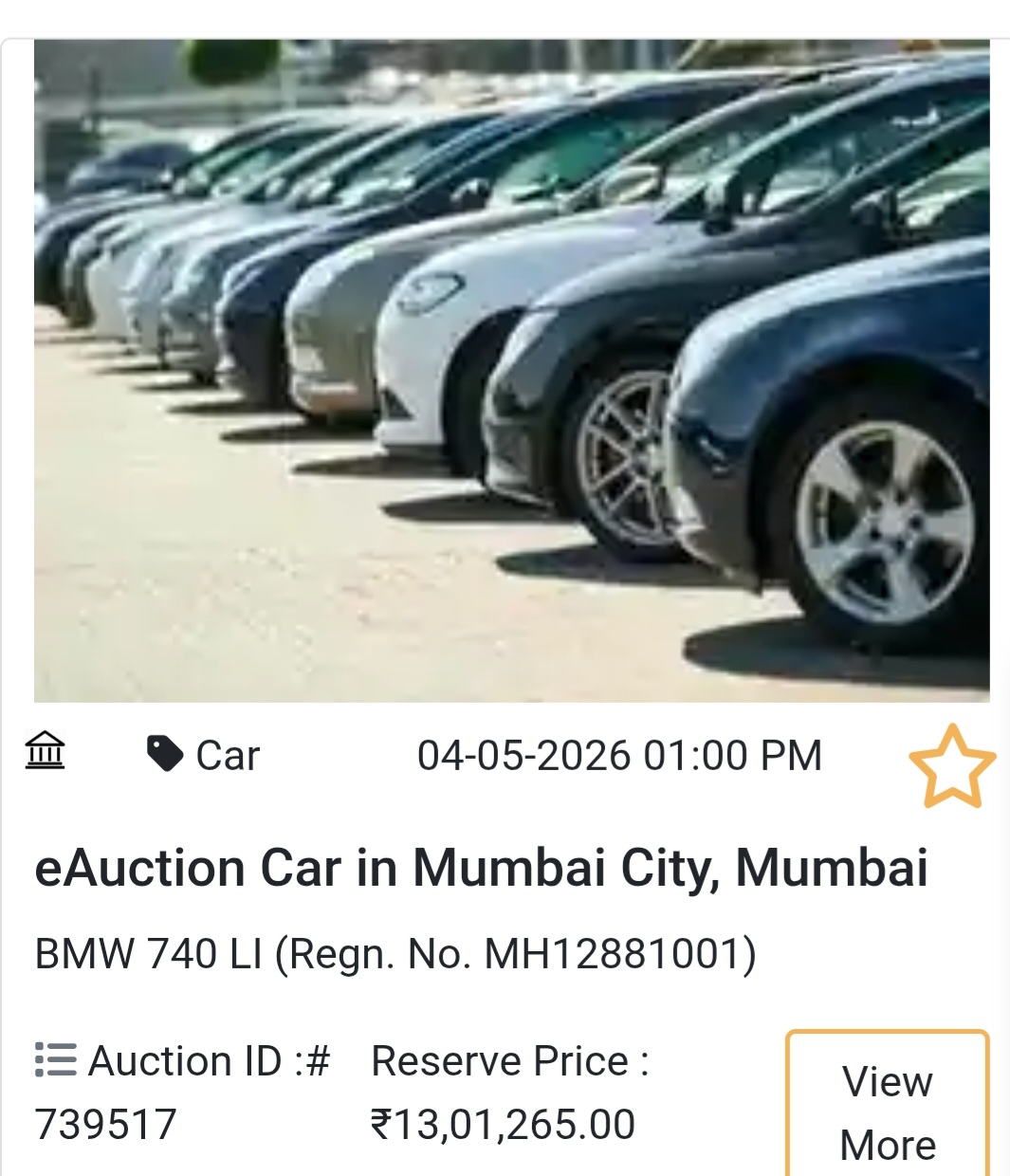 Bank: SBI eAuction📍 Mumbai Deal – Luxury Sedan 👑