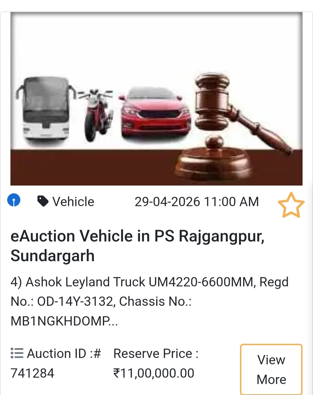Bank: SBI eAuction📍 Rajgangpur Deal
