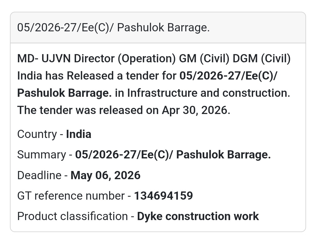 🏗️ Barrage Construction – Pashulok