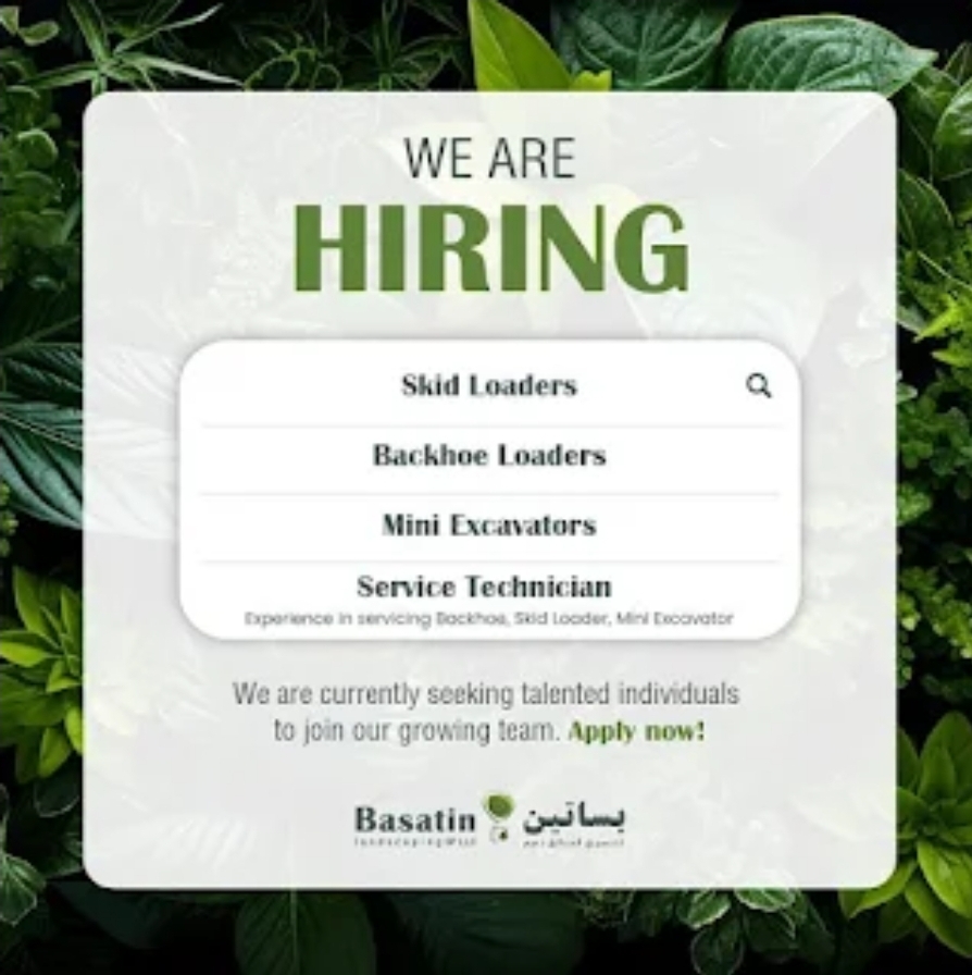🌿 Basatin Landscaping SPLLC is HIRING! | Open Day Interviews – Abu Dhabi 🌿
