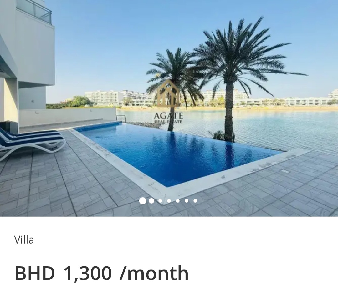 🏖️ Beachfront Villa – Amwaj Island