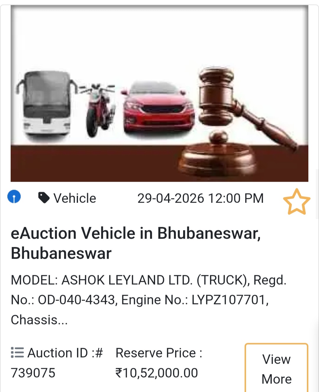 🏦 Bhubaneswar Heavy Vehicle Auctions 🚛