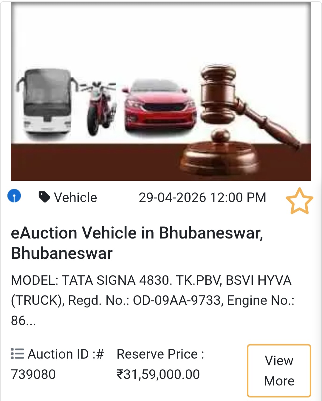 🏦 Bhubaneswar Heavy Vehicle Auctions 🚛
