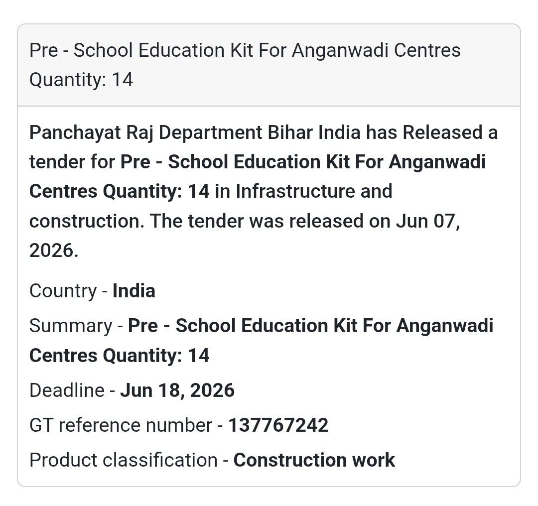 📍 Bihar, India | Pre-School Education Kit for Anganwadi Centres