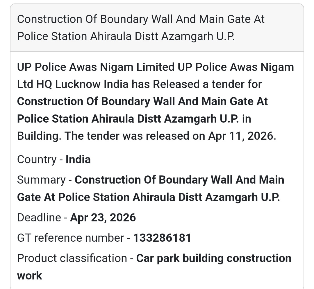 🏢 BOUNDARY WALL & MAIN GATE – AZAMGARH